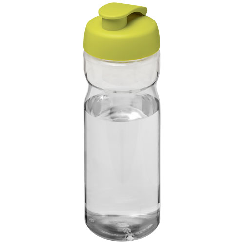 Bouteille personnalisable de sport 650ml H2O Active® Translucide et Citron vert